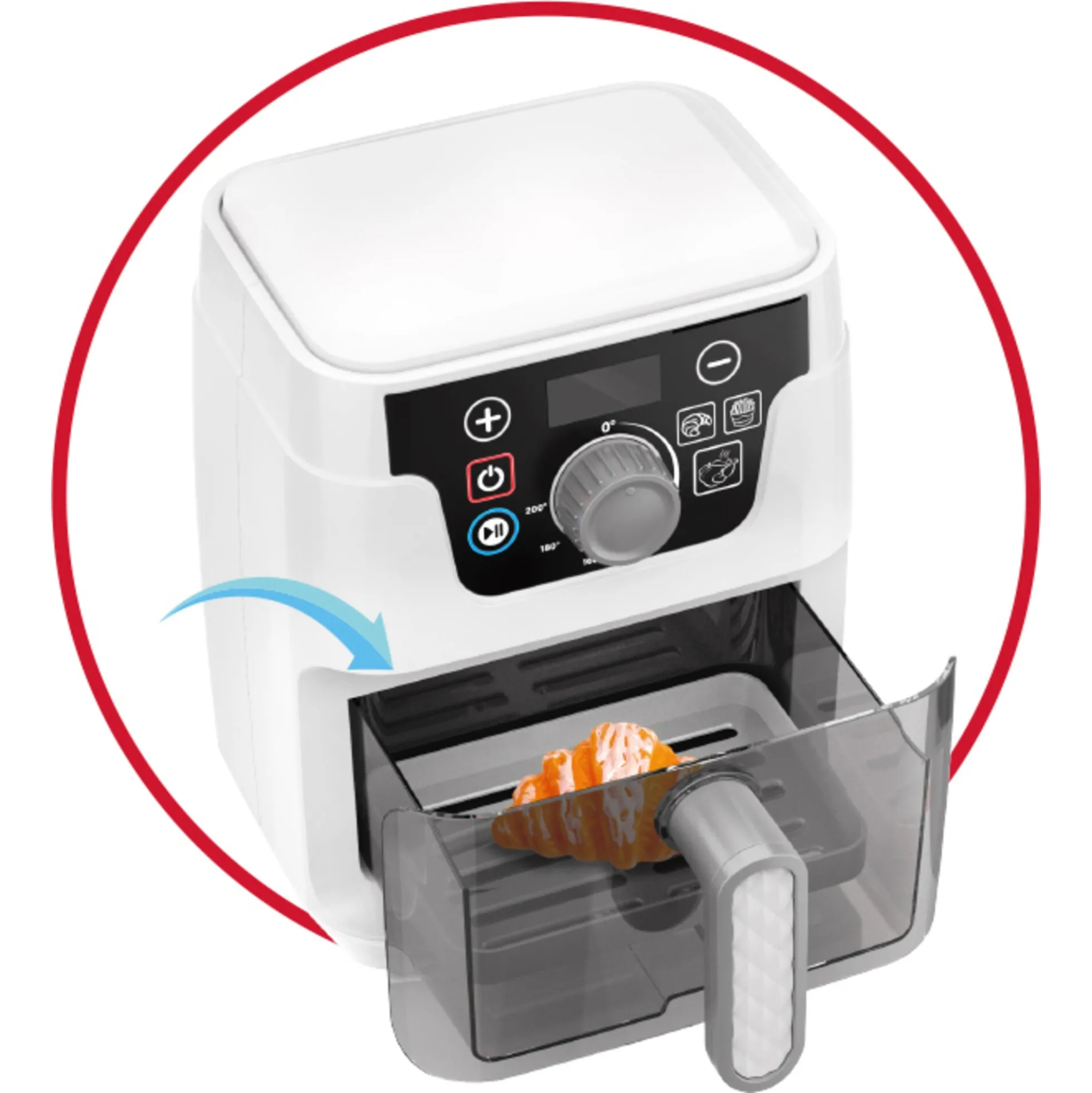 Airfryer til legekøkken med legemad og tilbehør - 15 dele