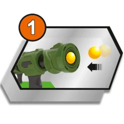 Air shooter pumpegevær - 12 skumkugler