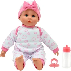 Baby Babble dukke med 21 babylyde og blød krop - 38 cm