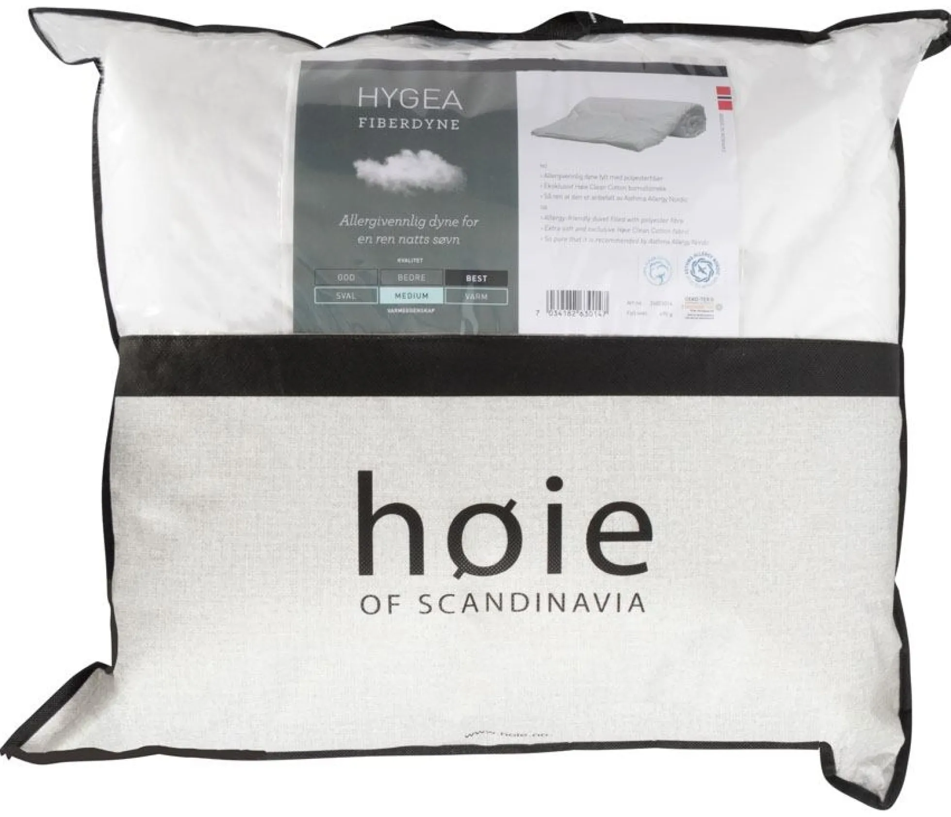 Babydyne - Høie Hygea - Helårs fiberdyne - 70x100cm - Høie of Svandinavia