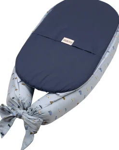 Babynest - Müsli - By green cotton - 75x40 cm - Breezy - Print med små køretøjer