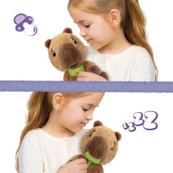 Baby Paws capybara interaktiv bamse - 24 cm