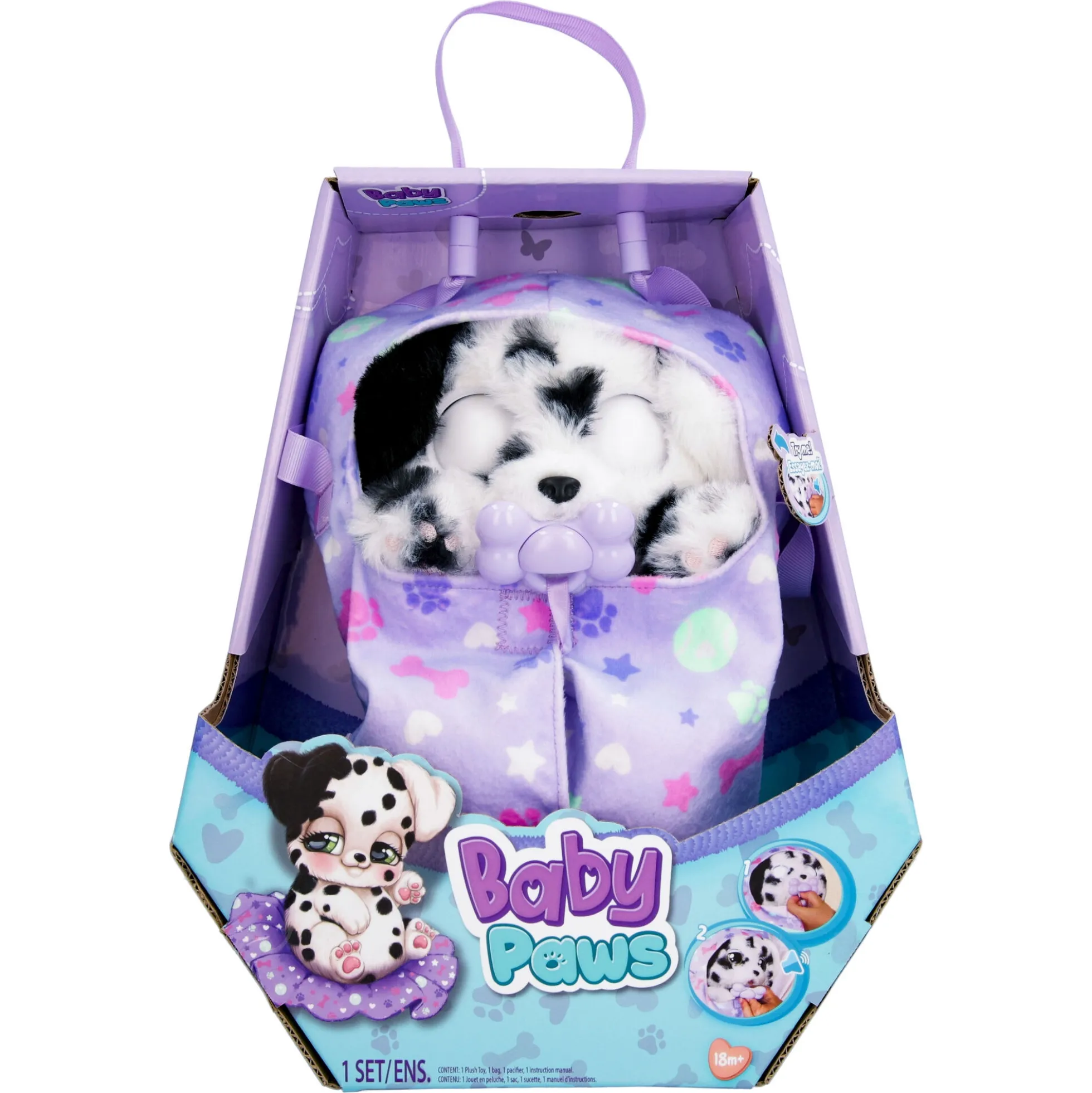 Baby Paws interaktiv bamse - Dalmatiner - 24 cm