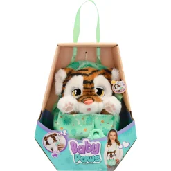 Baby Paws interaktiv bamse - Tiger - 24 cm