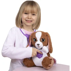 Baby Paws Vet Check Up interaktiv hvalp med dyrlægetilbehør - 30 cm