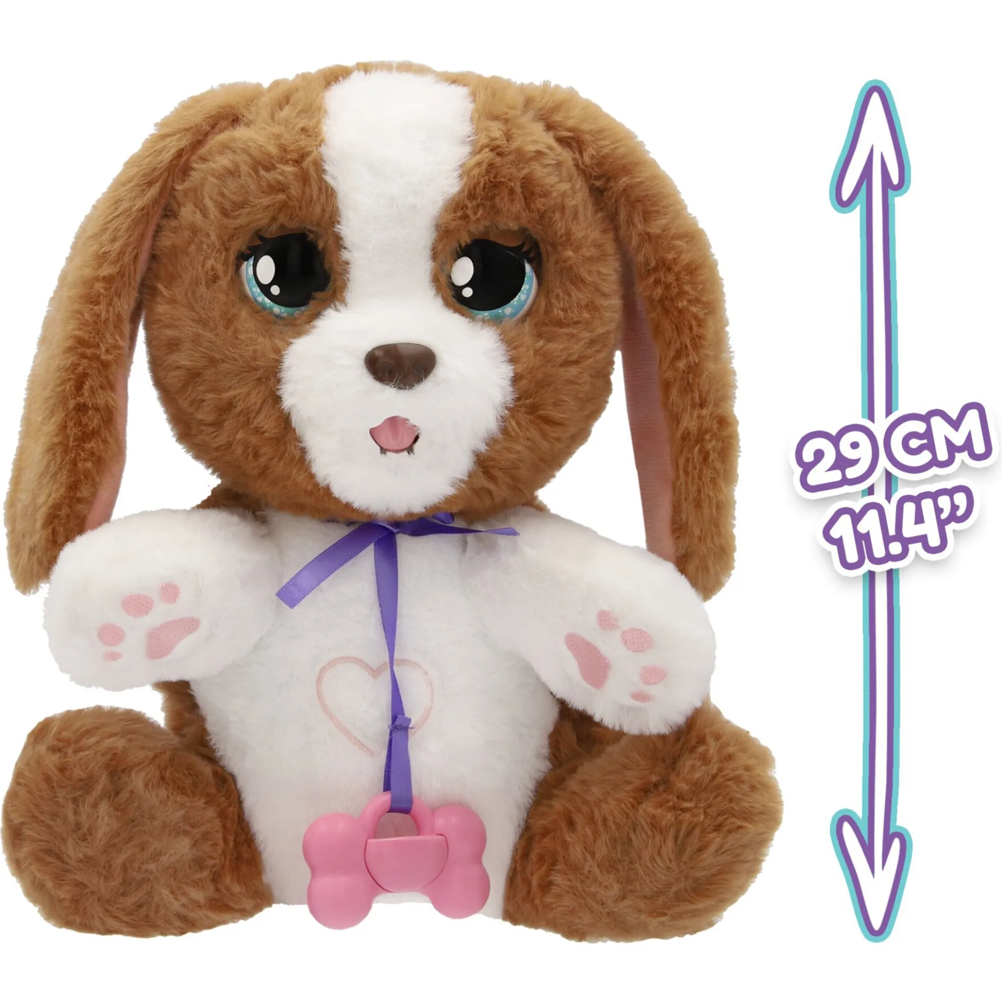 Baby Paws Vet Check Up interaktiv hvalp med dyrlægetilbehør - 30 cm