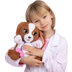 Baby Paws Vet Check Up interaktiv hvalp med dyrlægetilbehør - 30 cm