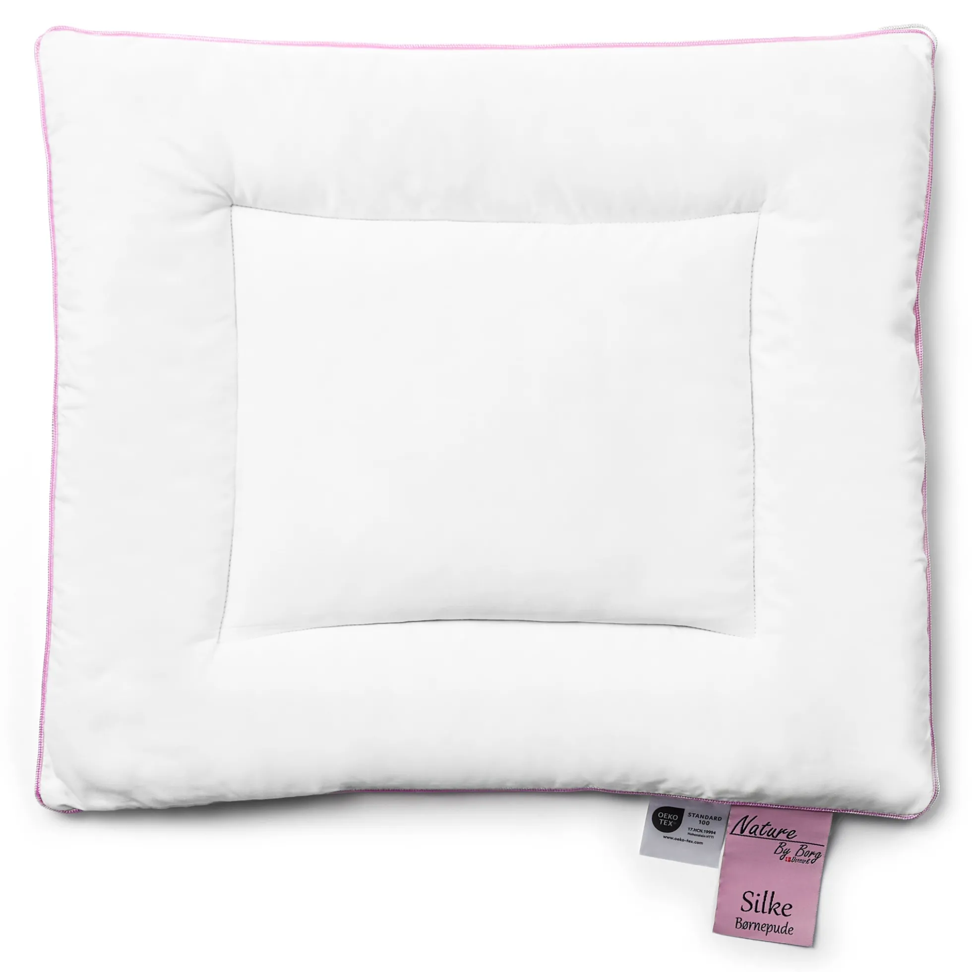 Babypude - Silkepude med 100% blødt bambusvår - 40x45 cm - Kvalitets hovedpude - Nature By Borg