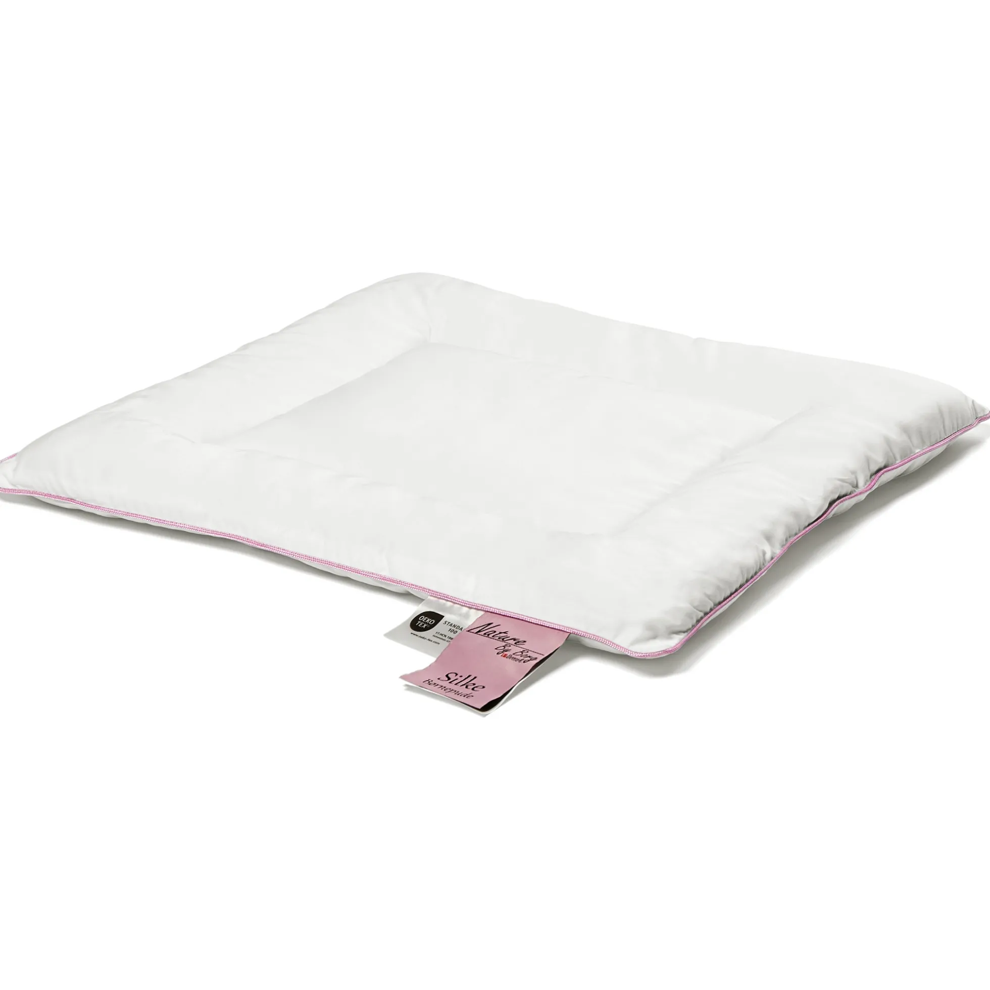 Babypude - Silkepude med 100% blødt bambusvår - 40x45 cm - Kvalitets hovedpude - Nature By Borg