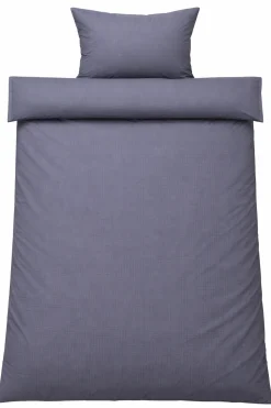 Baby sengetøj 70x100 cm - Bæk og Bølge - 100% bomulds krep - Gråt ensfarvet
