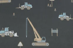 Baby sengetøj 70x100 cm - Construction - 100% Bomuldssatin - By Night sengesæt