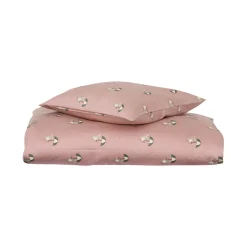 Baby sengetøj 70x100 cm - 100% økologisk bomuldssatin - Mus med paraply