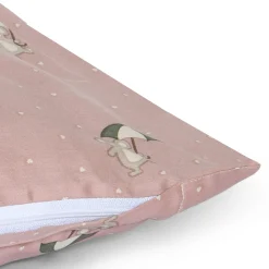 Baby sengetøj 70x100 cm - 100% økologisk bomuldssatin - Mus med paraply
