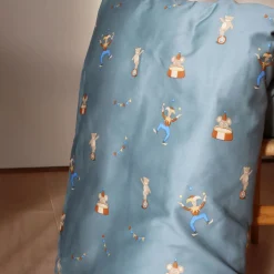 Baby sengetøj 70x100 cm - 100% økologisk bomuldssatin - Cirkusmotiv