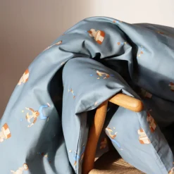 Baby sengetøj 70x100 cm - 100% økologisk bomuldssatin - Cirkusmotiv