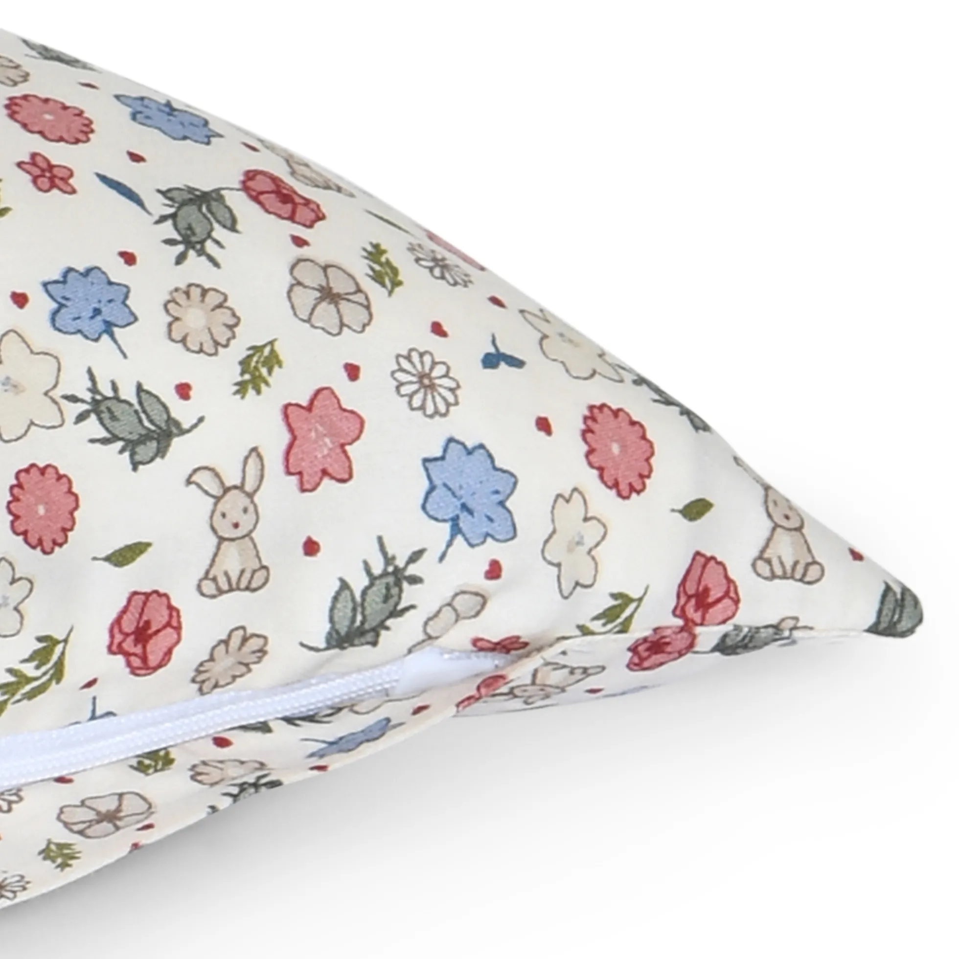 Baby sengetøj 70x100 cm - 100% økologisk bomuldssatin - Blomster