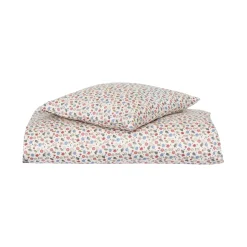 Baby sengetøj 70x100 cm - 100% økologisk bomuldssatin - Blomster