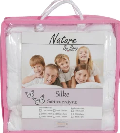 Baby sommer silkedyne - 100% mulberry silke og bambus - 70x100 cm - Nature By Borg