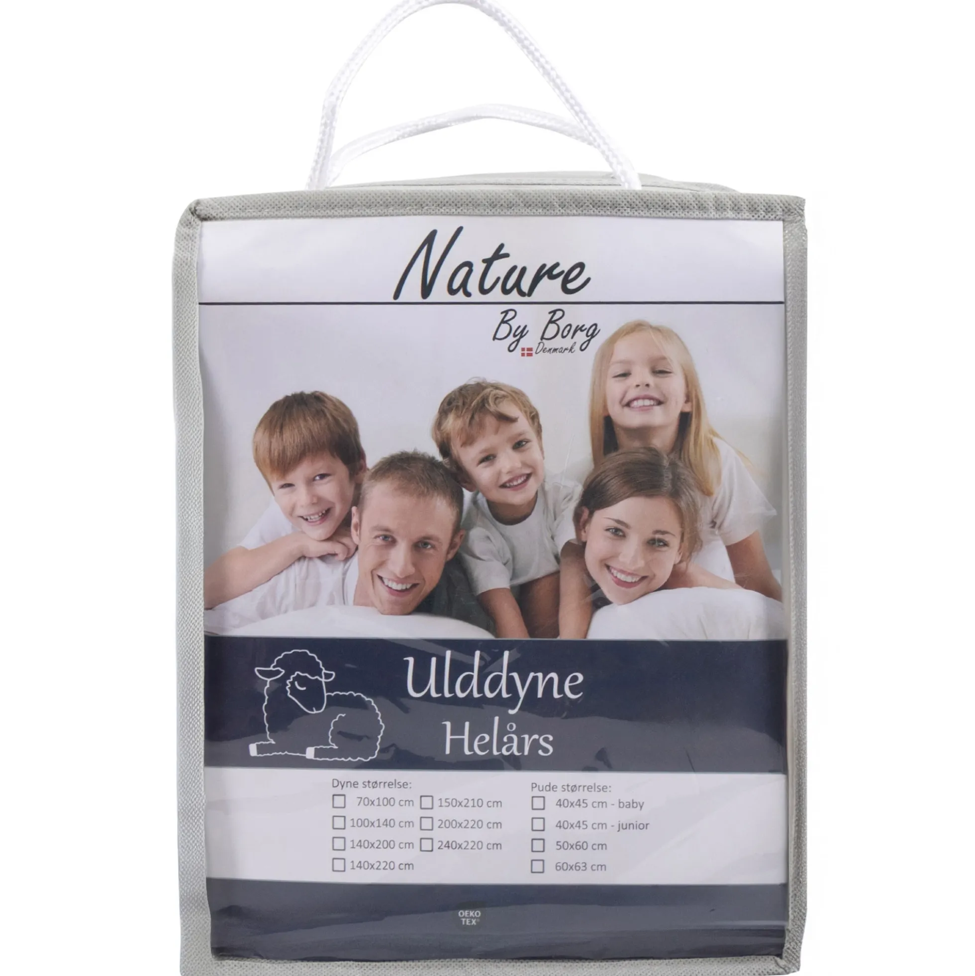 Baby ulddyne - Varm helårsdyne - 100% ren ny europæisk uld - 70x100 cm - Nature By Borg