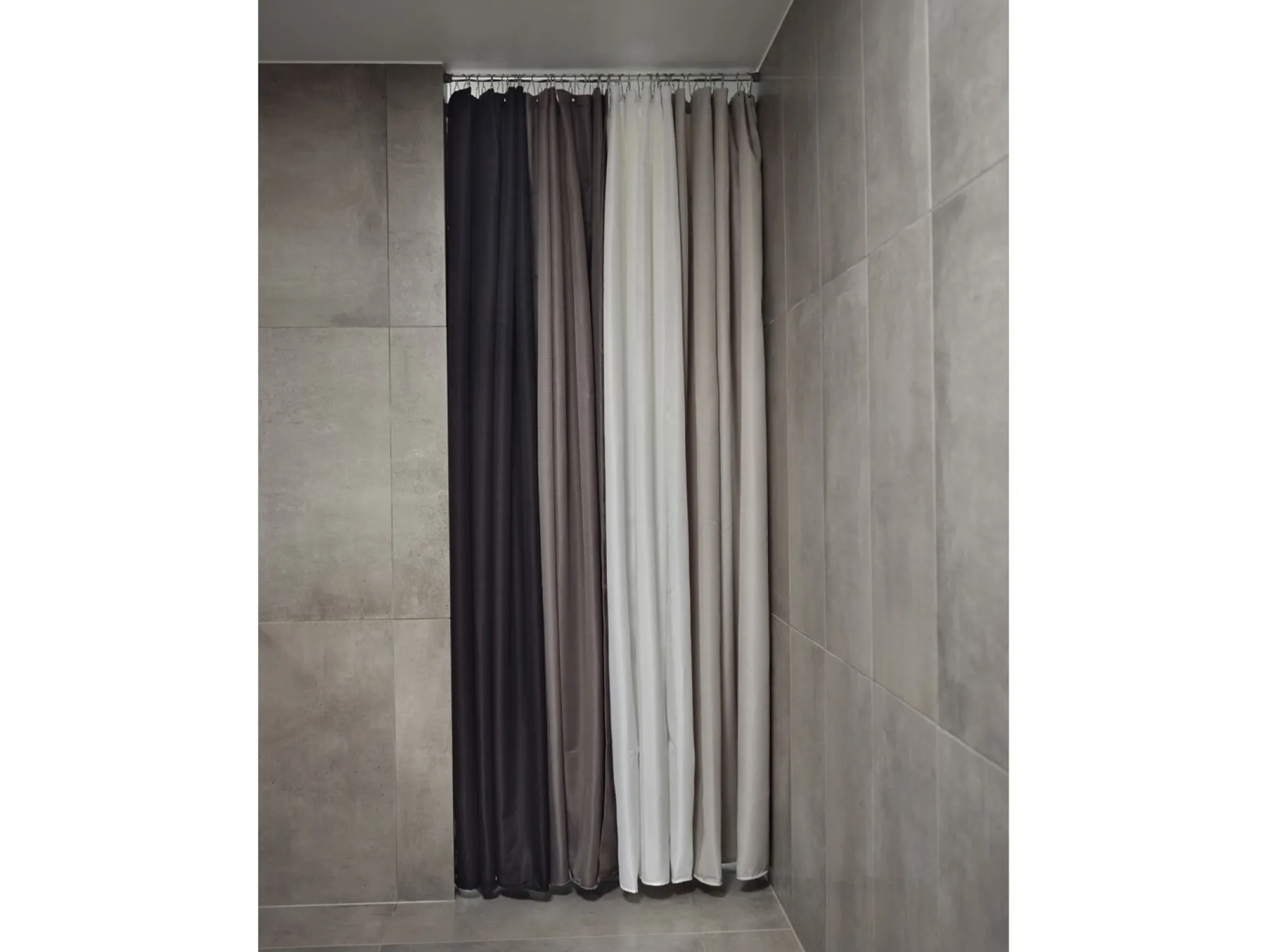 Badeforhæng - 180x220 cm - Zone Denmark Lux - Jacquardvævet Taupe