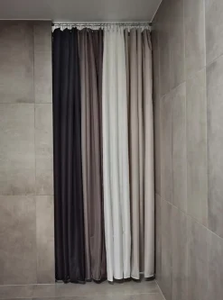 Badeforhæng - 180x220 cm - Zone Denmark Lux - Jacquardvævet Grey