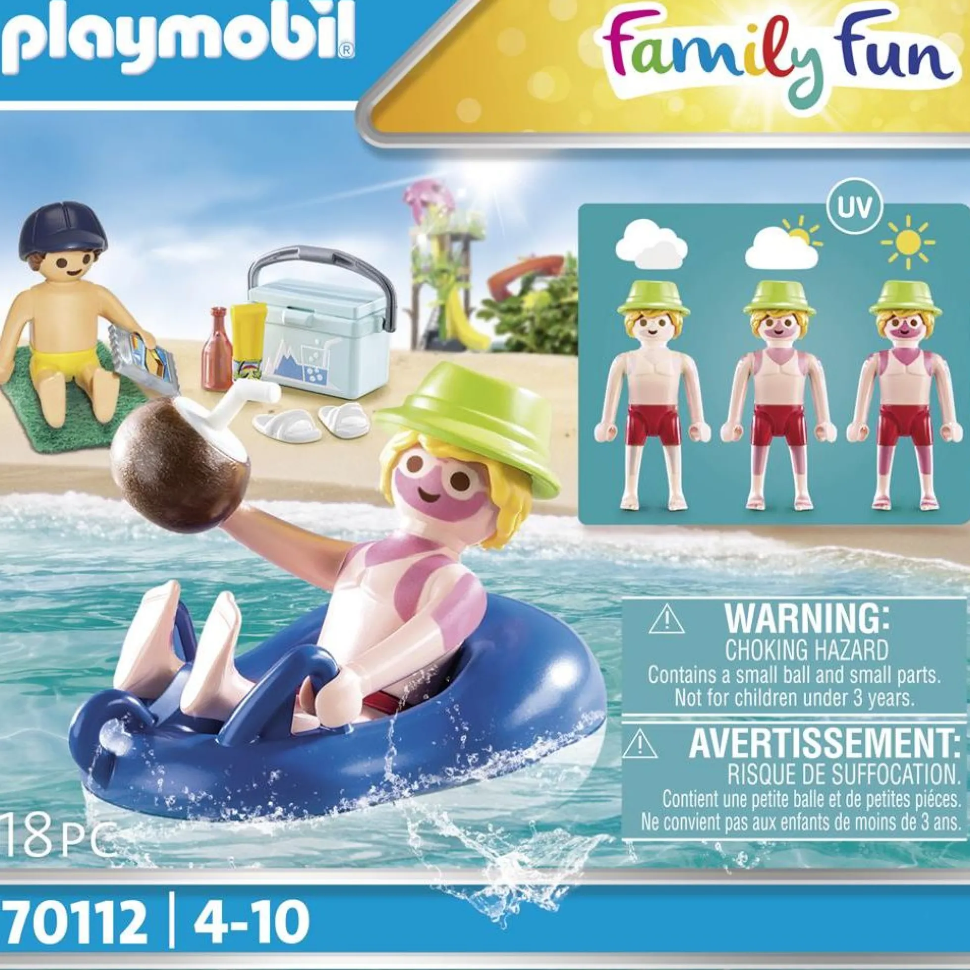 Badegæst med badering - PL70112 - PLAYMOBIL Family Fun