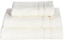 Badelagen - 100x150 cm - Hvidt - 100% Bomuld - Stort håndklæde fra Borg Living