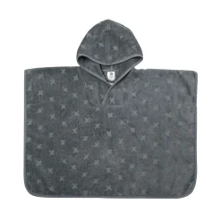 Badeponcho 2-4 år - 100% økologisk bomuld - Mørkeblå med stjerner - Müsli By Green Cotton