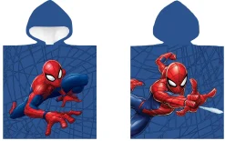 Badeponcho - Spiderman - 100% Bomulds børnehåndklæde - 50x100 cm -