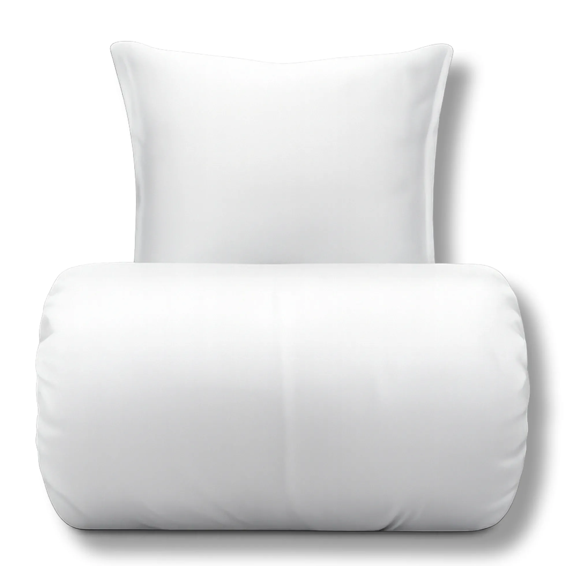Bambus dobbelt sengetøj 240x220 cm - 100% bambus - Hvid
