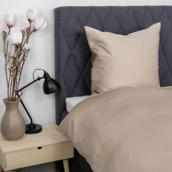 Bambus dobbelt sengetøj 240x220 cm - 100% bambus - Beige