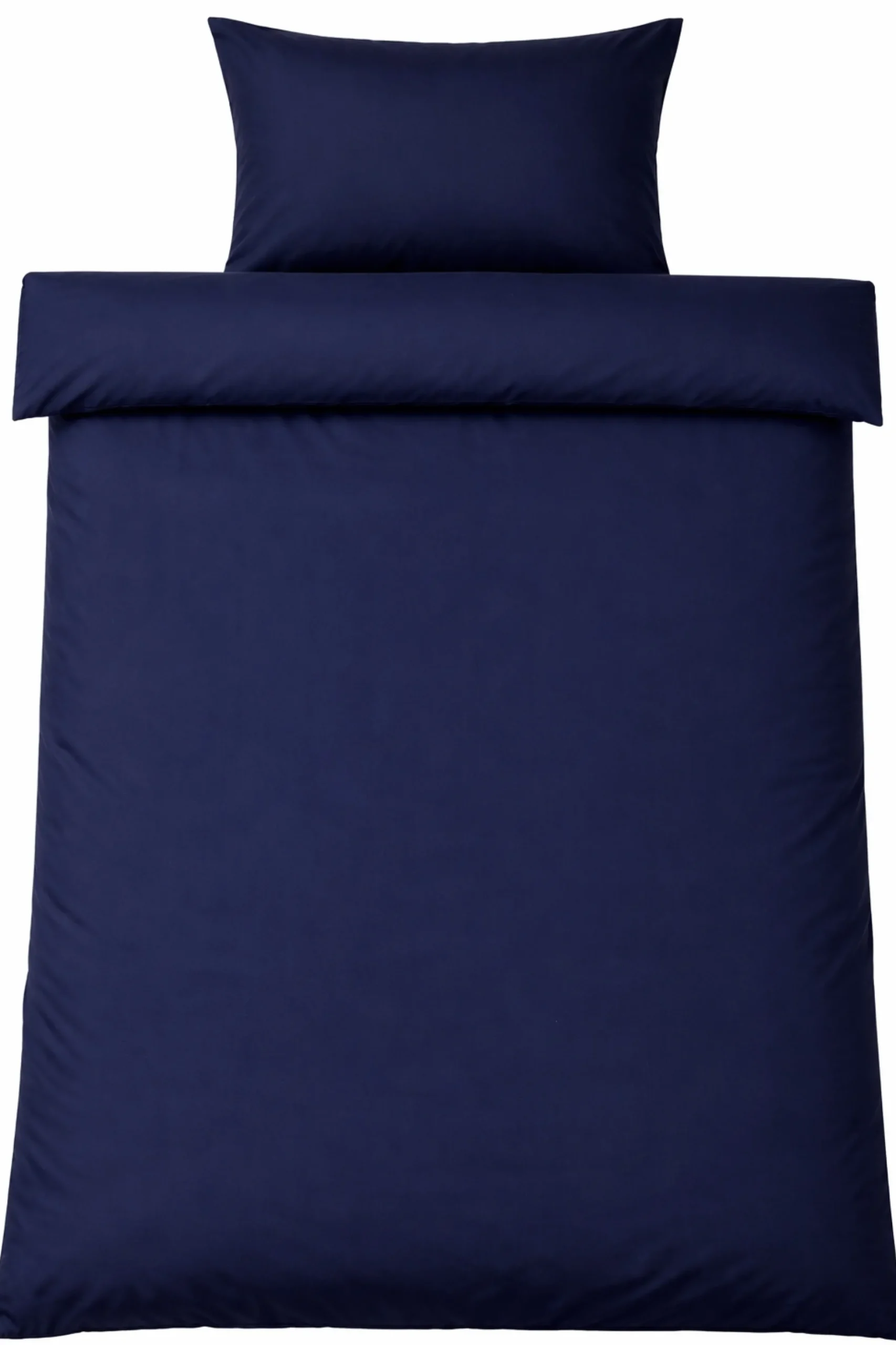 Bambus dobbelt sengetøj 200x220 cm - 100% bambus - Mørkeblåt satinvævet