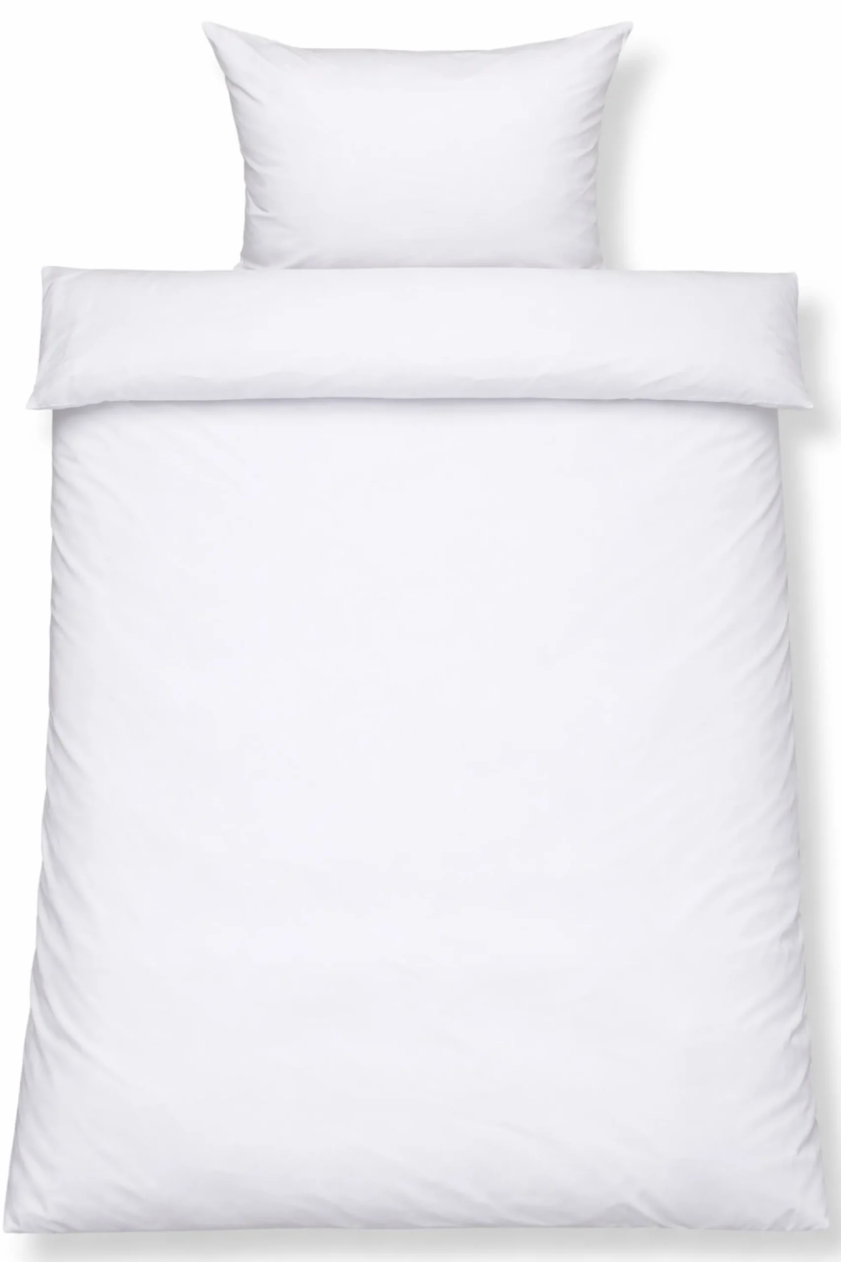 Bambus dobbelt sengetøj 200x220 cm - 100% bambus - Hvidt satinvævet