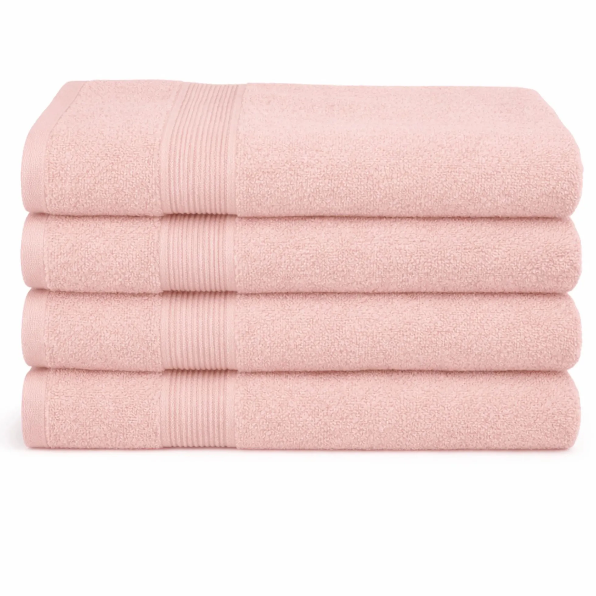 Bambus håndklæde - Badehåndklæde 70x140 cm - Bambus/bomuldsfrotté - Rosa