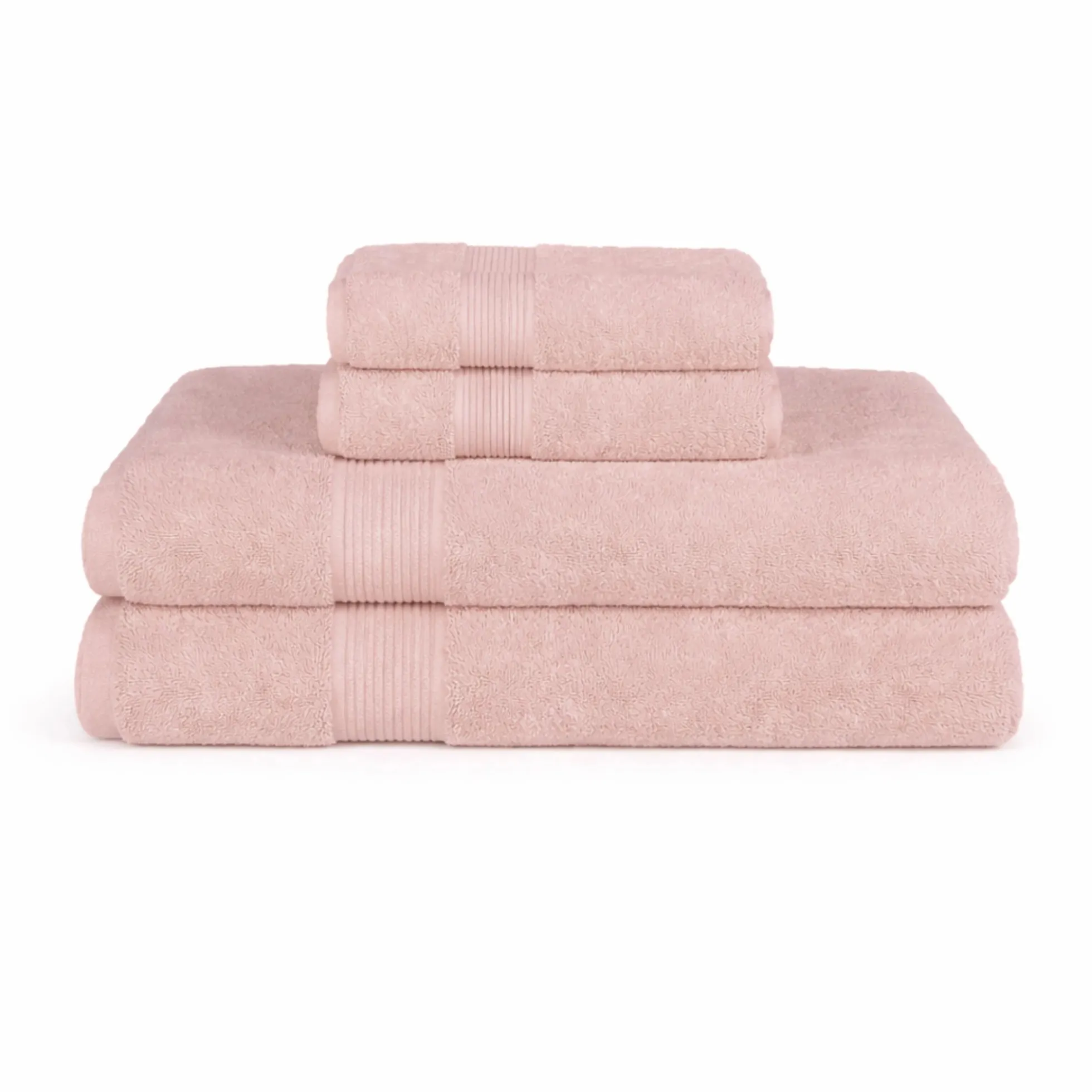 Bambus håndklæde - Badehåndklæde 70x140 cm - Bambus/bomuldsfrotté - Rosa