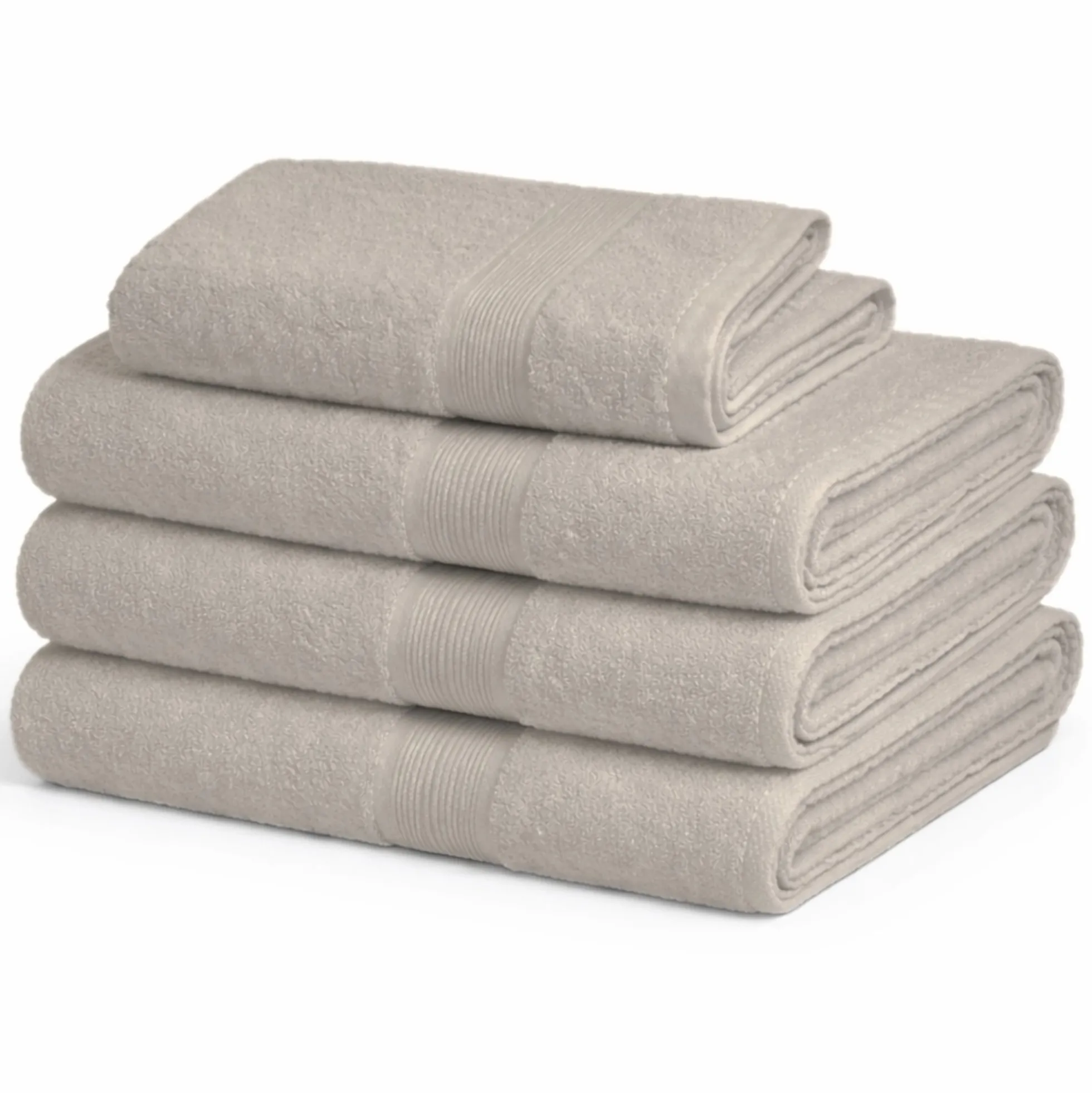 Bambus håndklæde - Gæstehåndklæde 40x60 cm - Bambus/bomuld - Sand