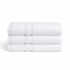 Bambus håndklæde - 50x100 cm - Hvid - Premium