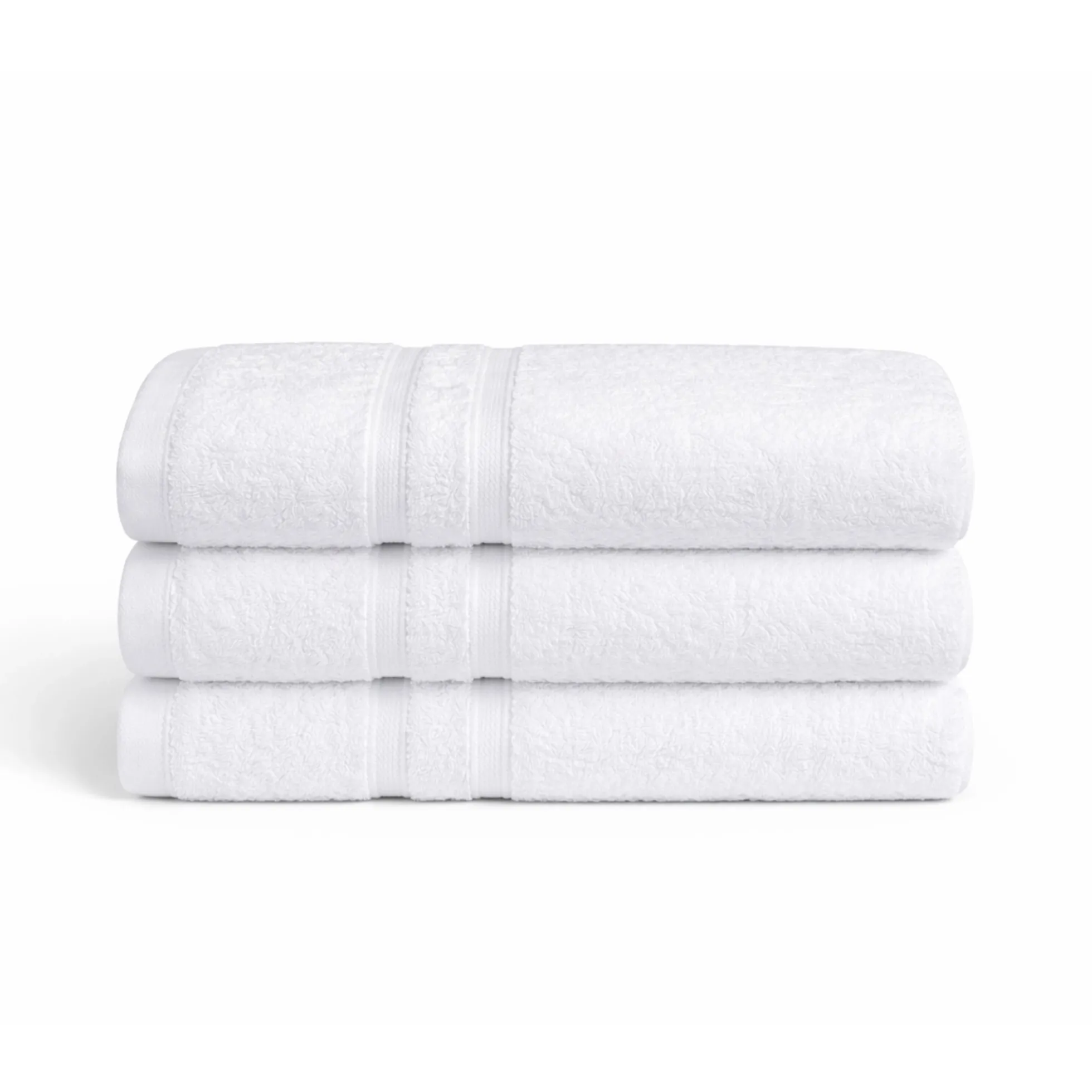 Bambus håndklæde - 50x100 cm - Hvid - Premium
