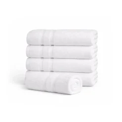 Bambus håndklæde - 50x100 cm - Hvid - Premium