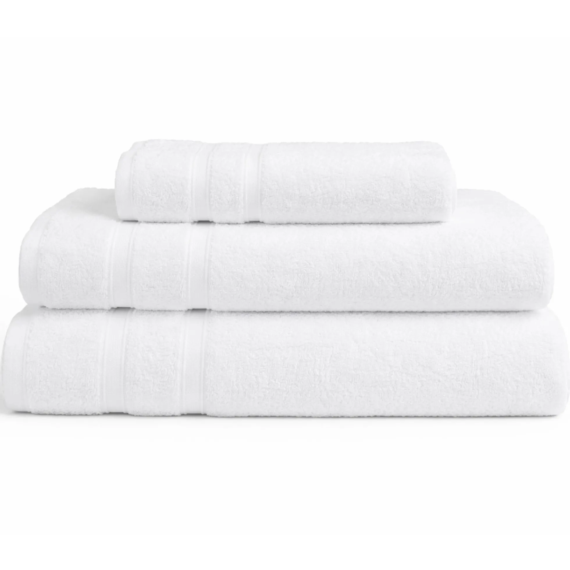 Bambus håndklæde - 50x100 cm - Hvid - Premium