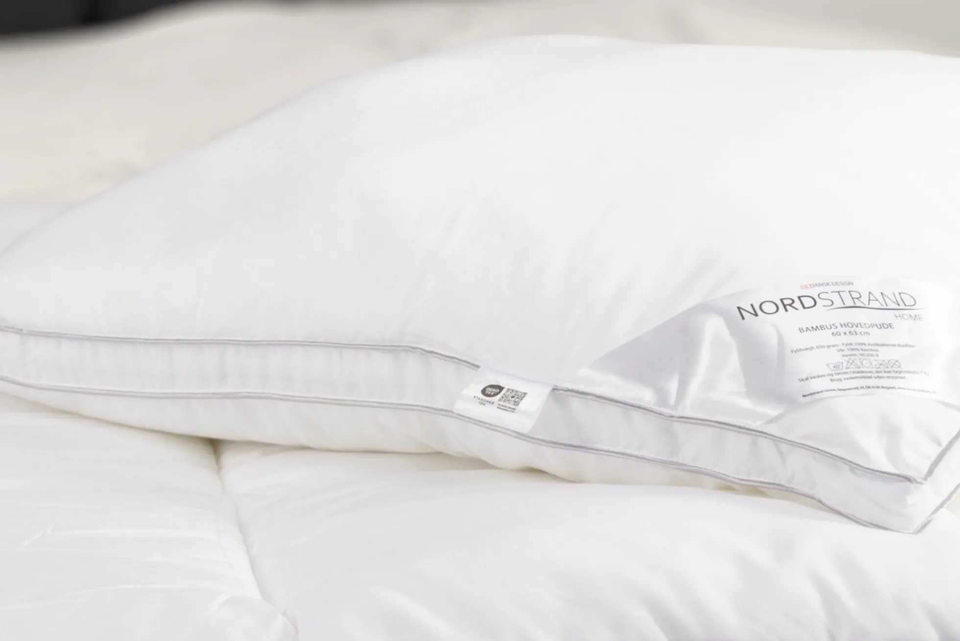 Bambus hovedpude - Ekstra blød pude - 100% bambus bolster - Nordstrand Home