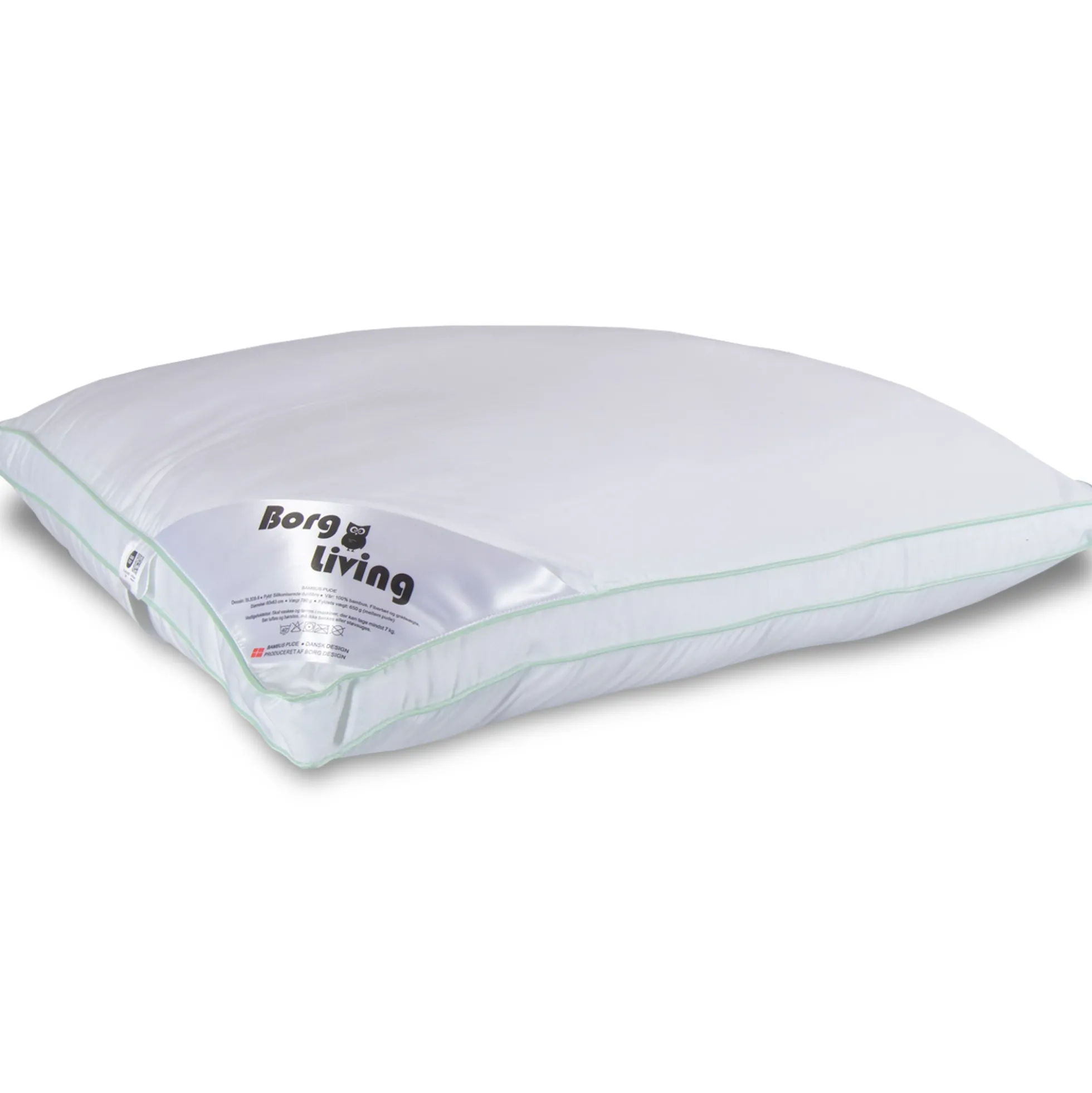 Bambus hovedpude - Mellem pude - Allergivenlig - 60x63 cm - Borg Living