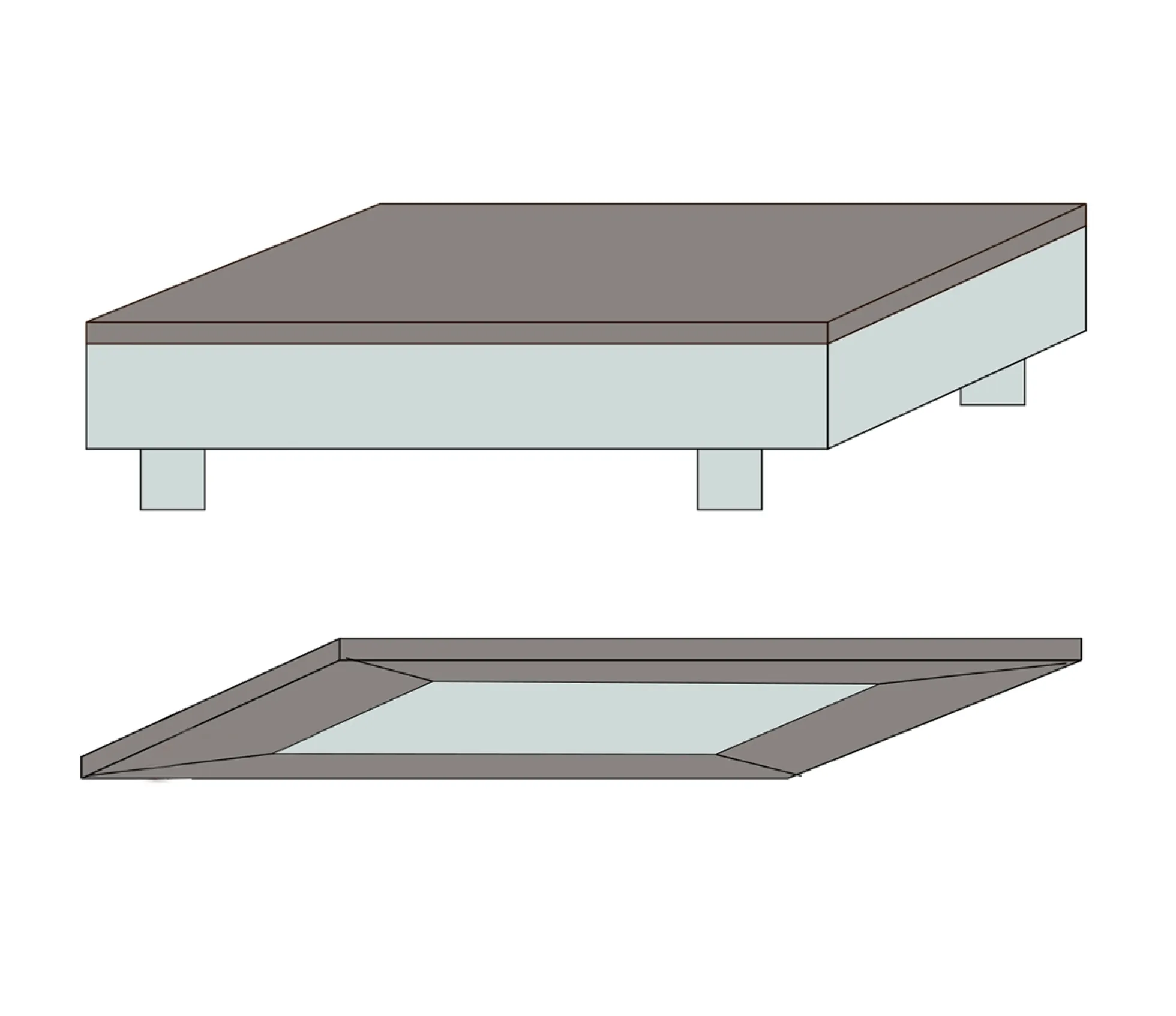 Bambus lagen - Kuvertlagen 160x200x8 cm - Lys grå - 100% bambus - Lagen til topmadras