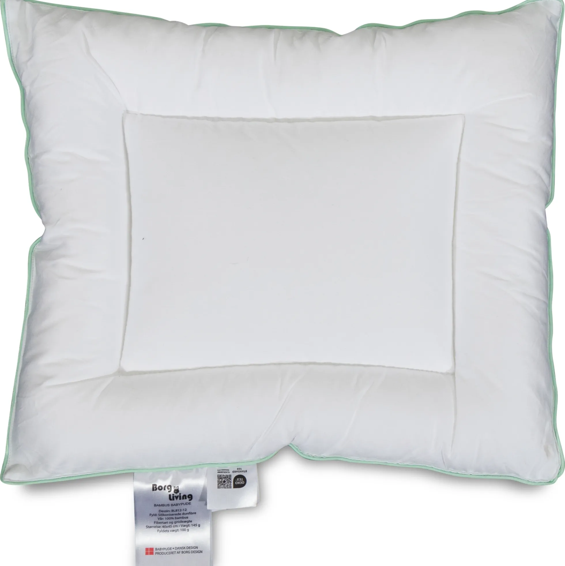 Bambus lav børne pude - 40x45 cm - Ekstra blød junior pude - Borg Living