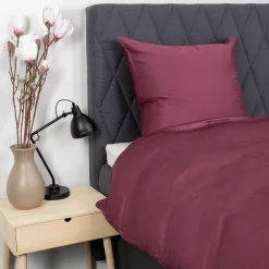 Bambus pudebetræk - 60x63 cm - 100% bambus - Bordeaux