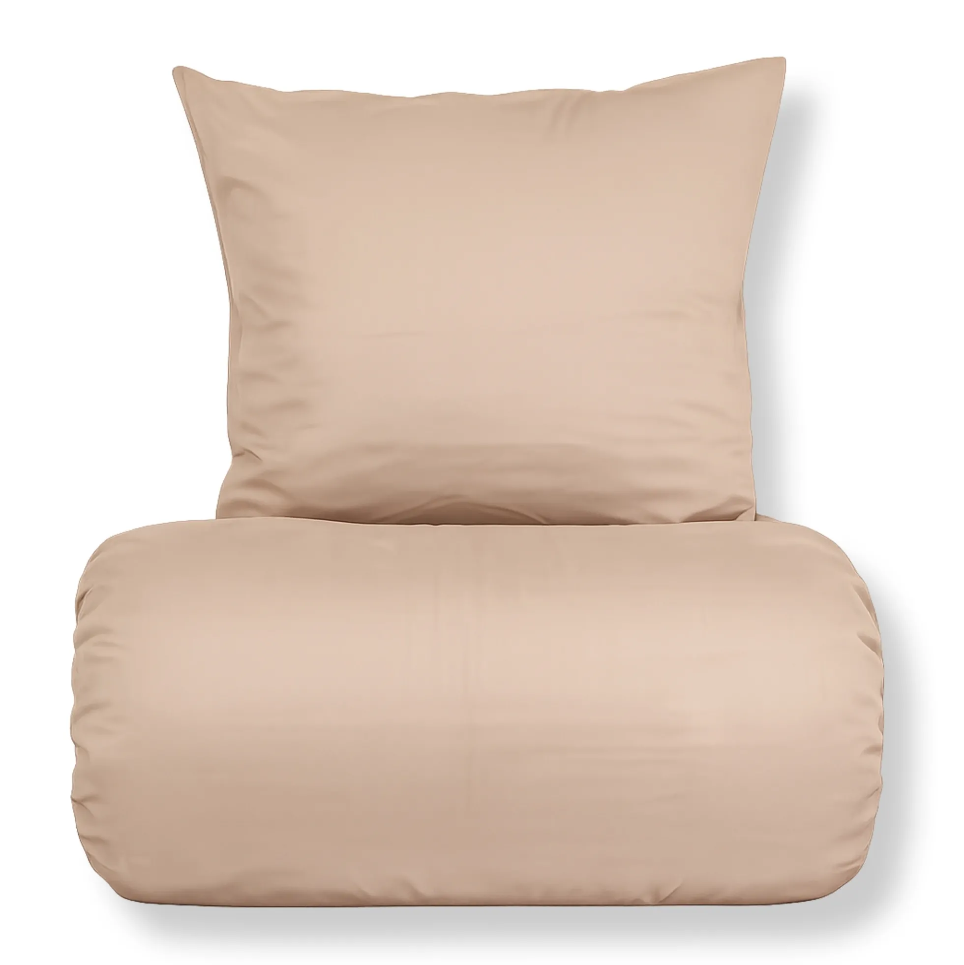 Bambus sengetøj 140x220 cm - 100% bambus - Champagne farvet satinvævet