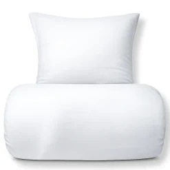 Bambus sengetøj 140x220 cm - 100% bambus - Hvidt satinvævet