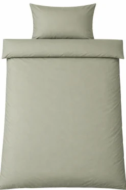 Bambus sengetøj 140x220 cm - 100% bambus - Olivengrønt satinvævet