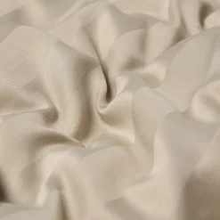 Bambus sengetøj 140x220 cm - 100% bambus - Sandfarvet jacquardvævet striber