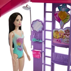 Barbie Dream Land poolsæt med rutsjebane - 17 dele